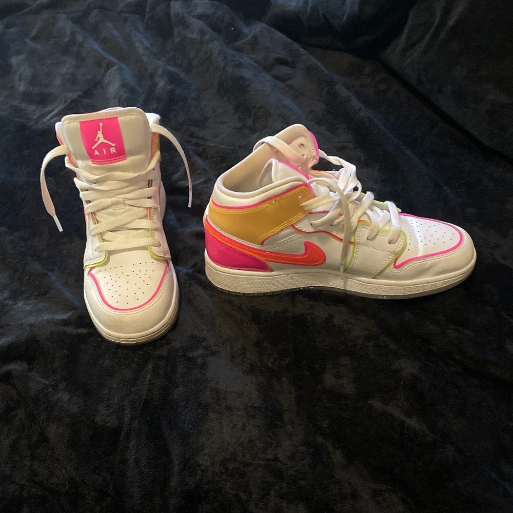 Neon Jordan 1s